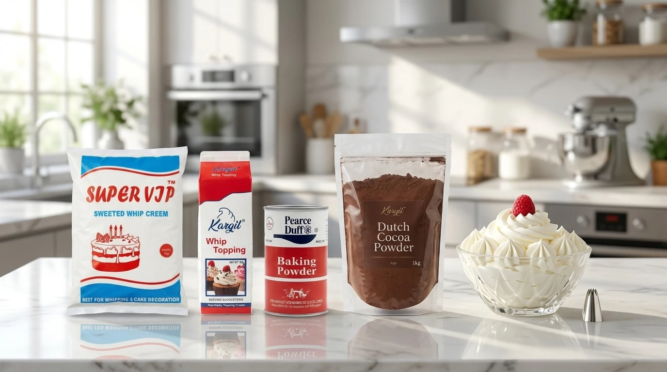 Fluffy Whipped Creams & Dutch Cocoa Powder - Baltistan Baking Store